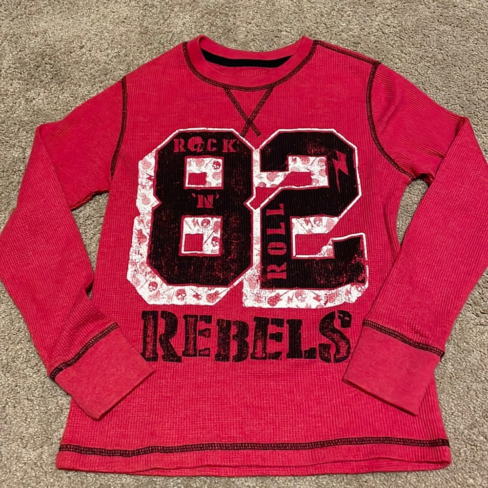 Waffle Knit Long Sleeve Top